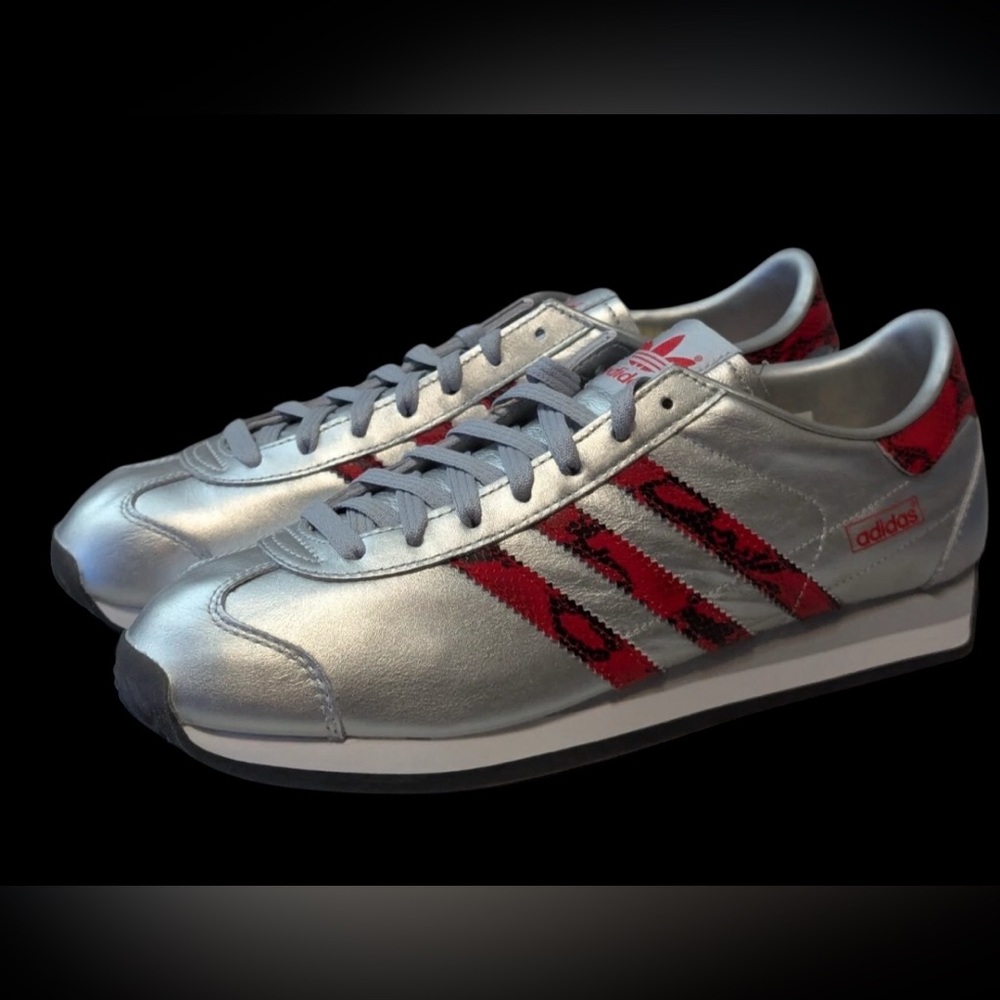 adidas Originals Country Japan Snakeskin Pack Shoes Mens Silver JP7088